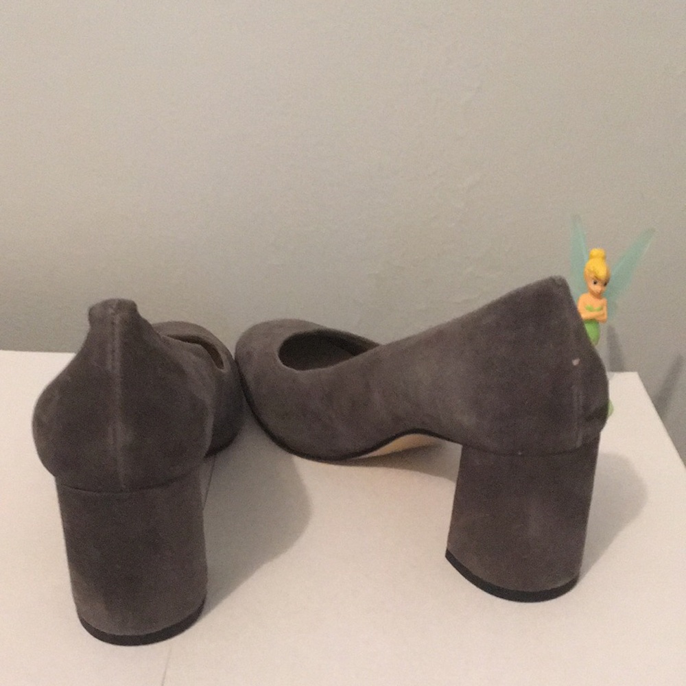 Lovely SAKS FIFTH AVENUE Leather Suede gray Size 6 M - Picture 3 of 5